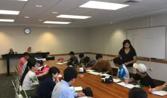 A past teen classroom scene