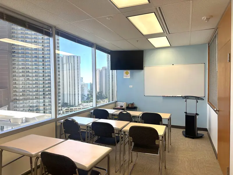 A campus classroom