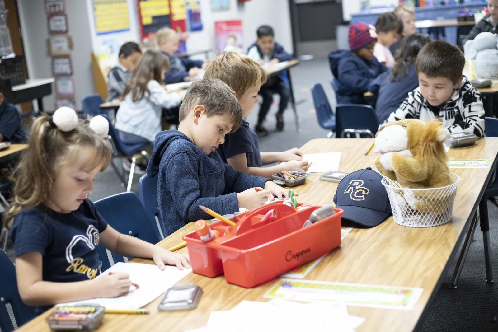 Learning activities in an elementary classroom