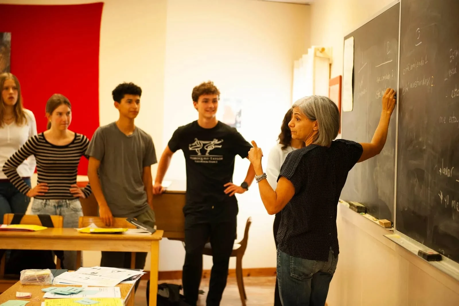 Teacher-led classroom discussion