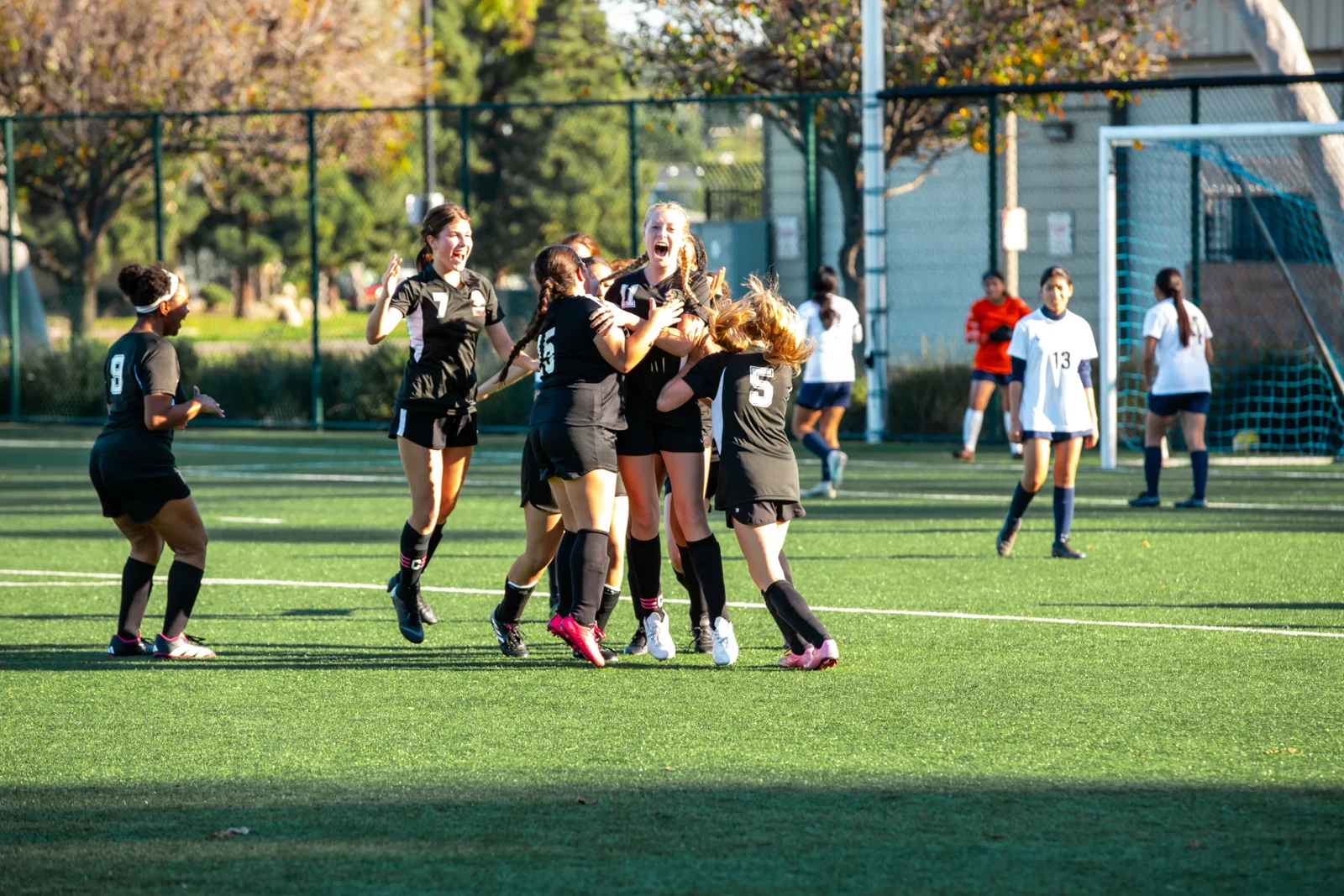 School soccer activity