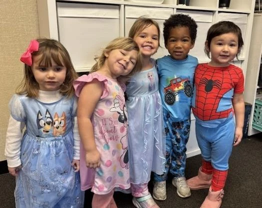 Peer time during a school theme day