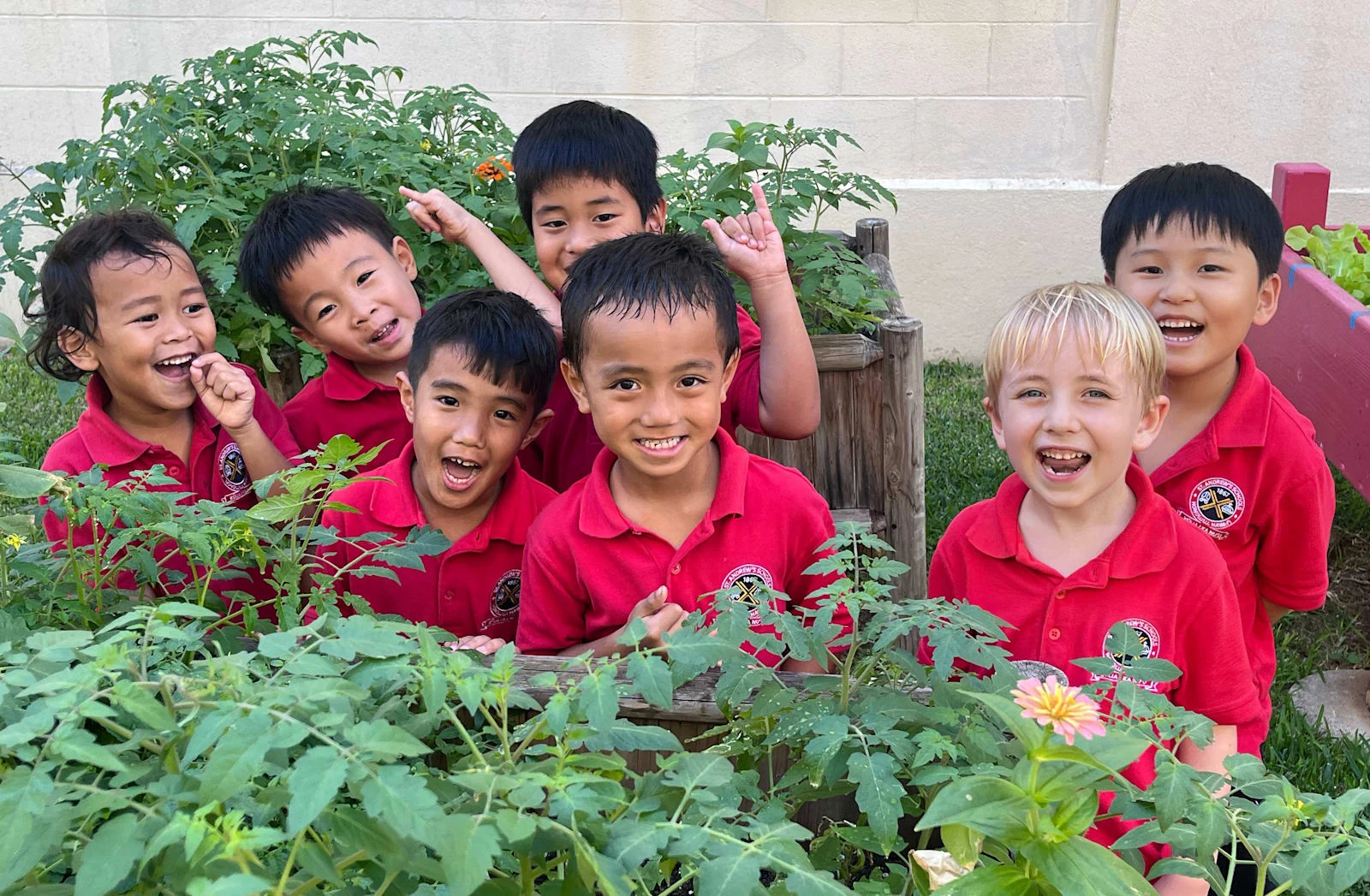 School garden activity