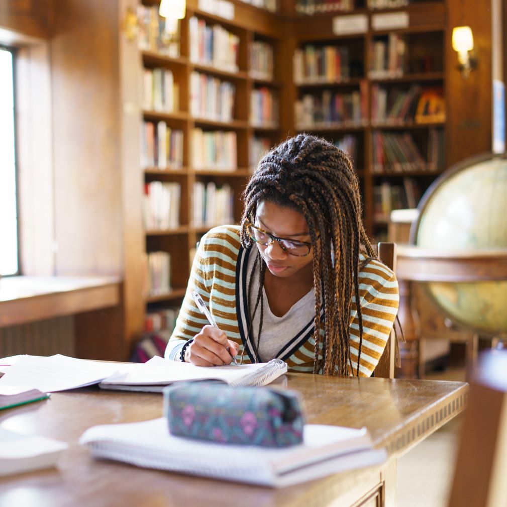 Reading and study in the library