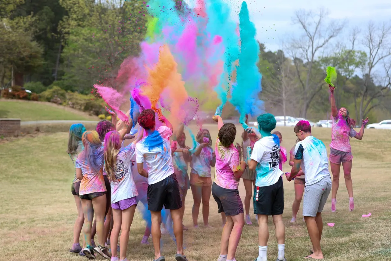 Outdoor color celebration