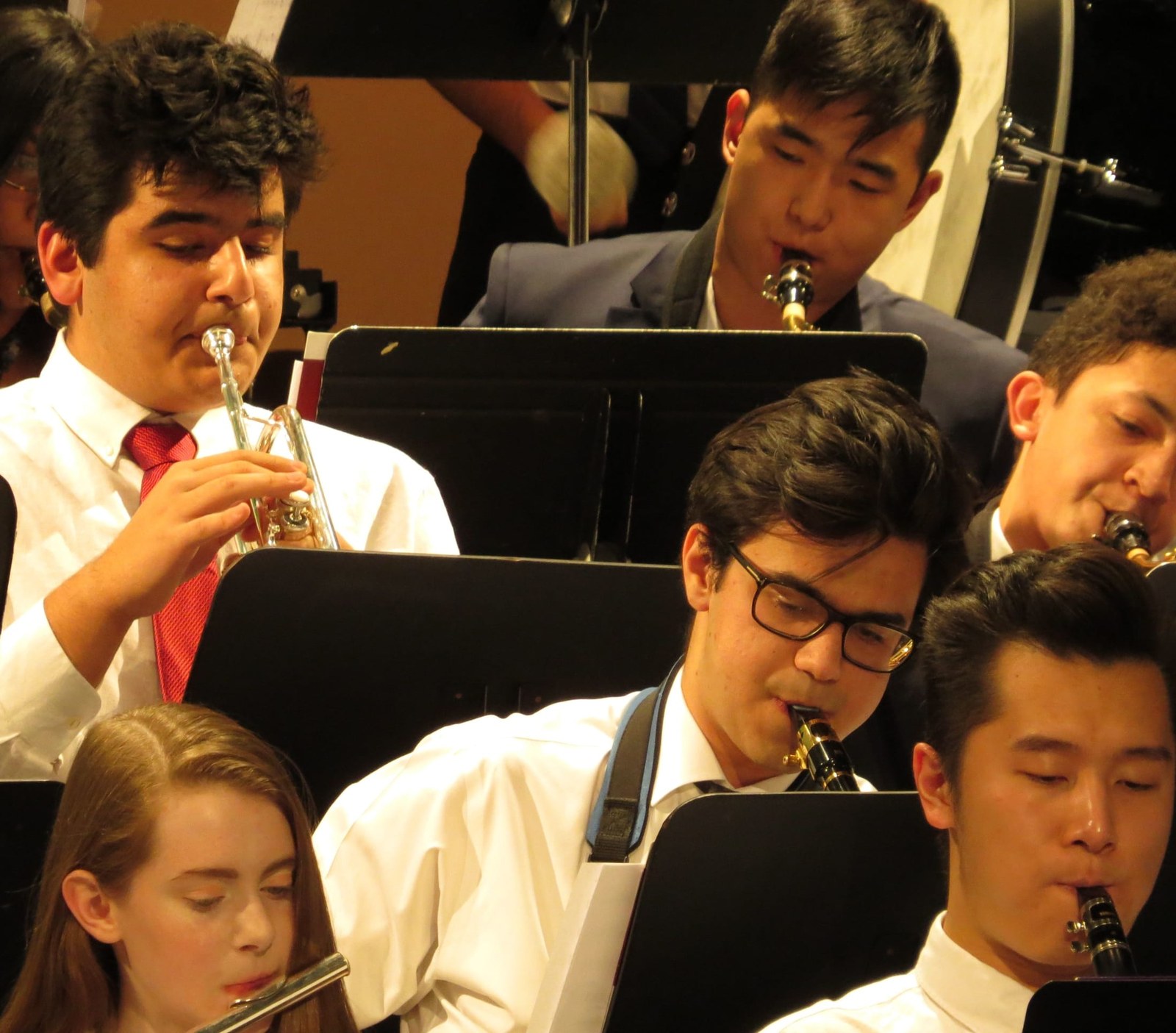 Student wind-instrument performance