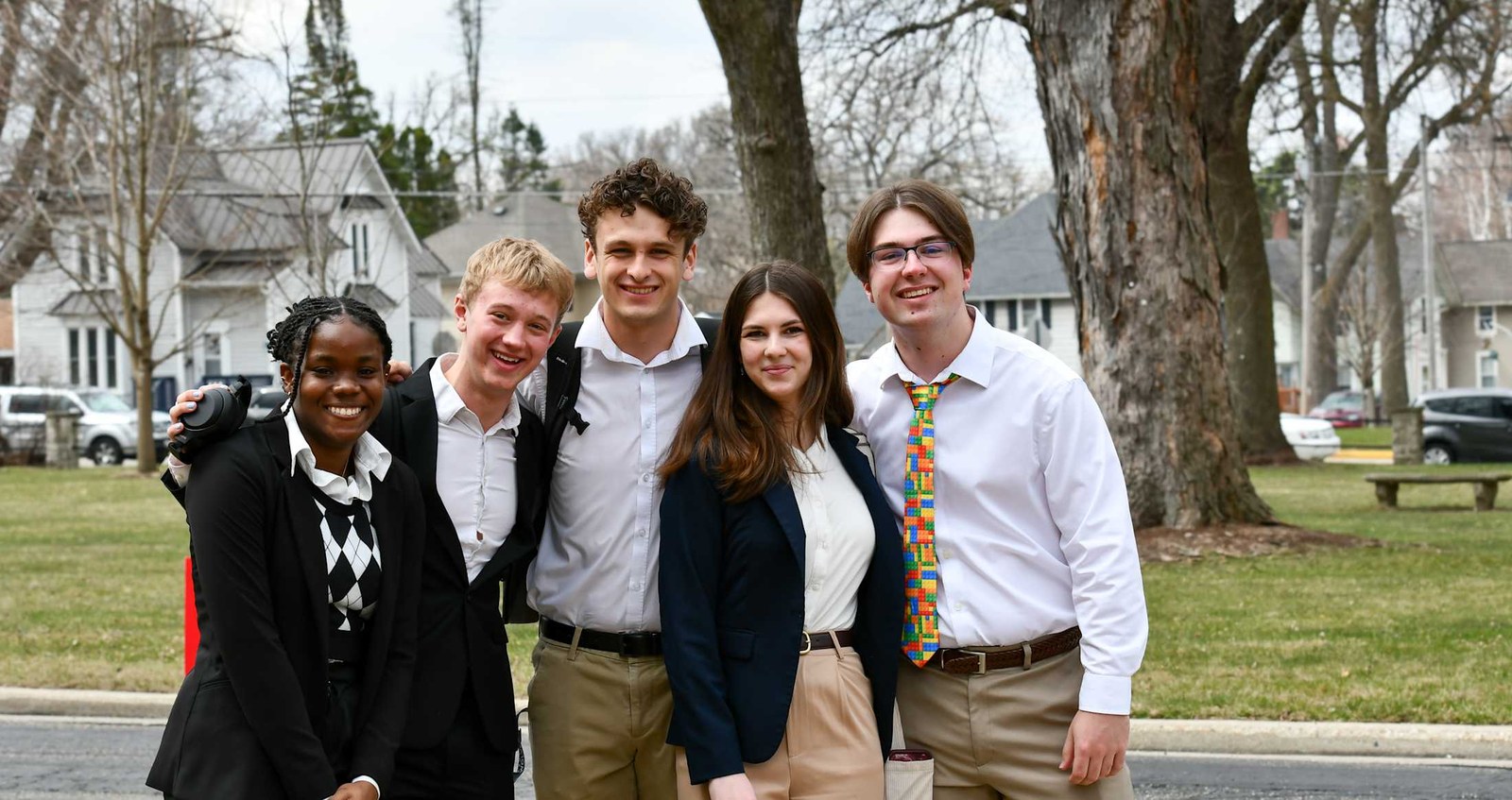 Students on campus