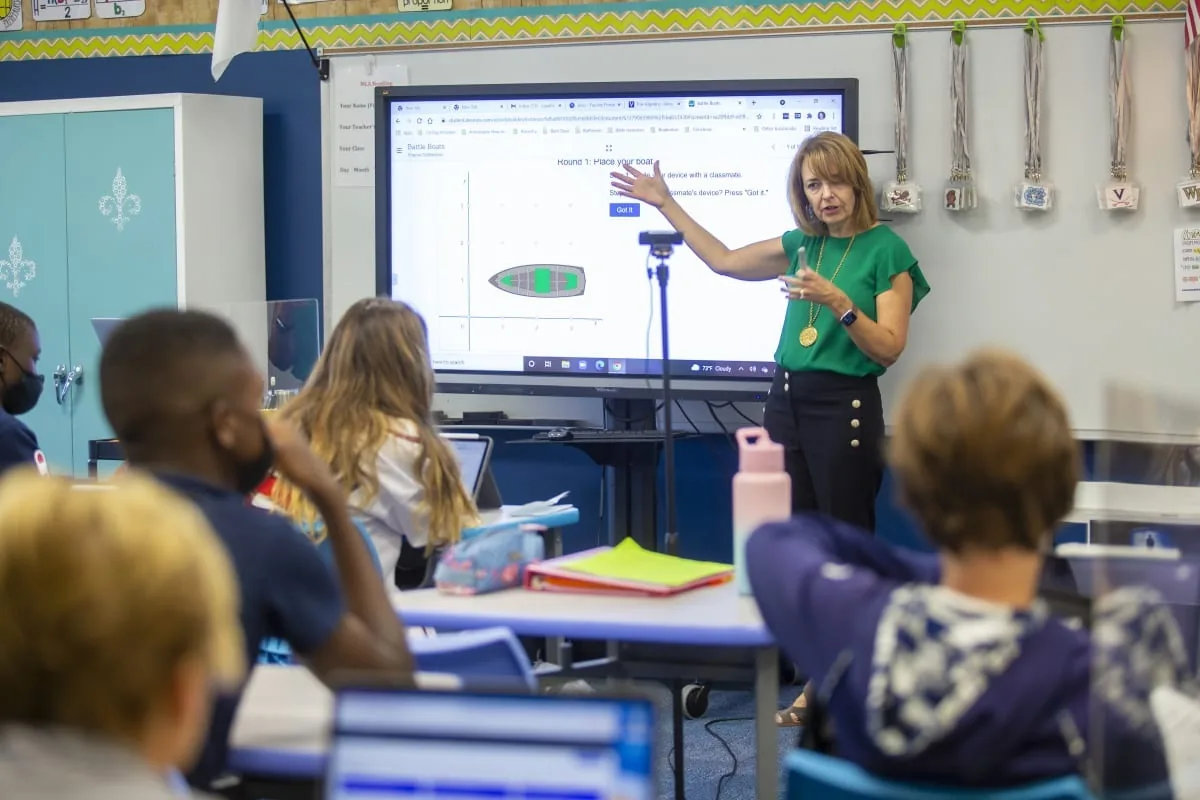 Interactive teaching in a classroom