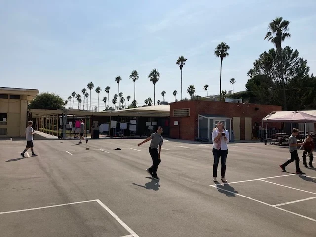Outdoor activity space on campus