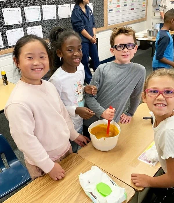 Hands-on learning in an elementary classroom
