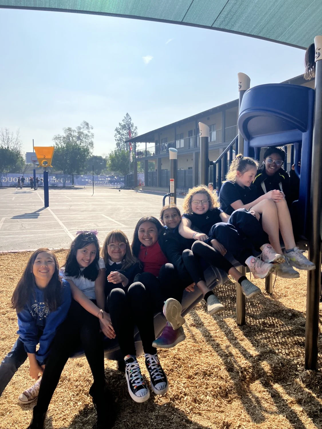 Outdoor break and conversation on campus