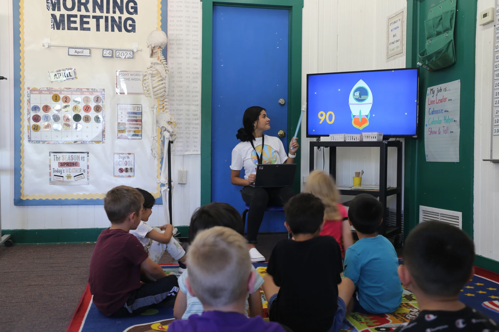 Teacher-led learning with younger students
