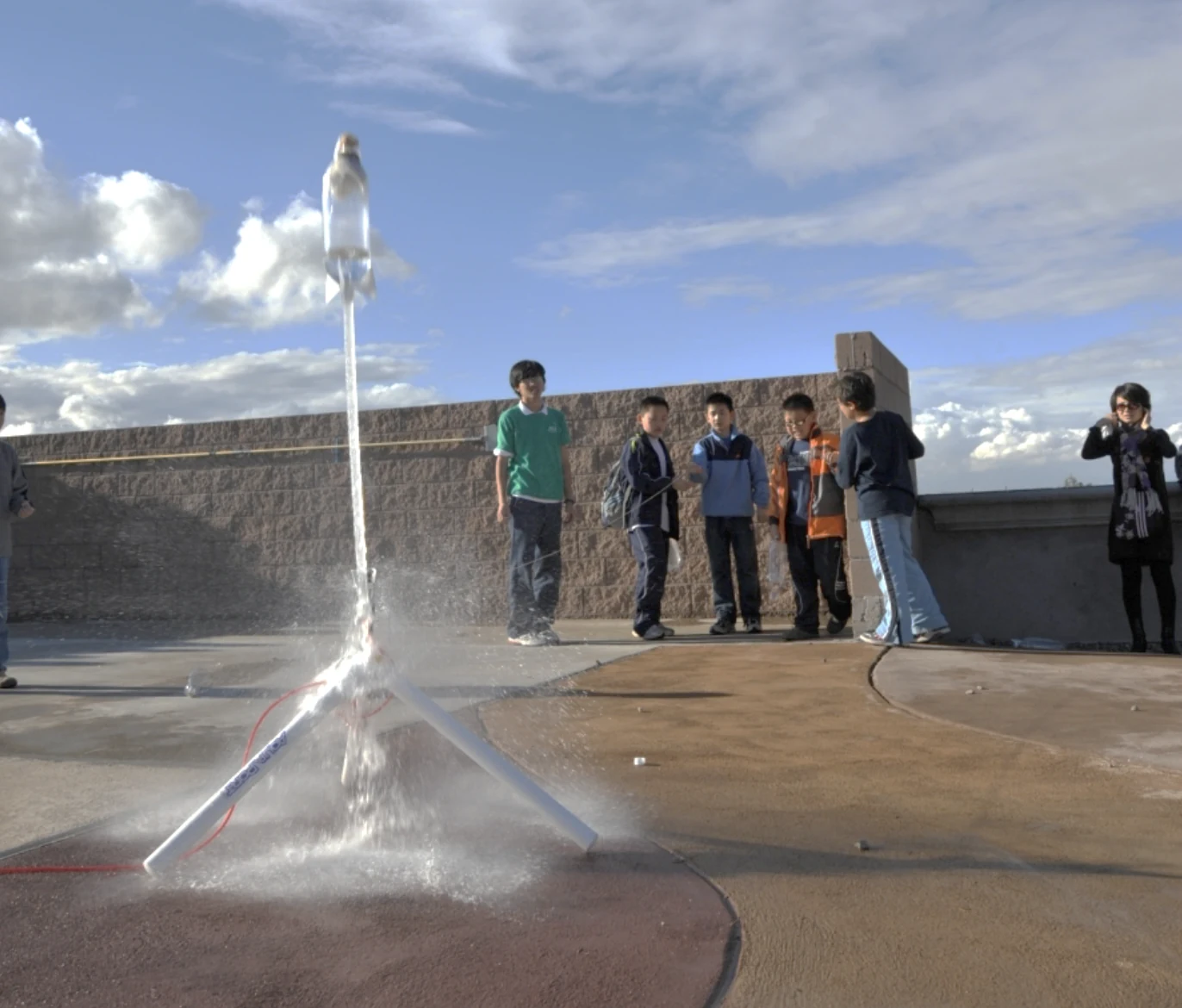 Hands-on bottle-rocket experiment