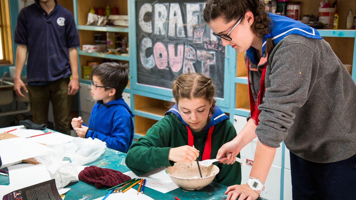 Past creative activity: staff-supported craft work