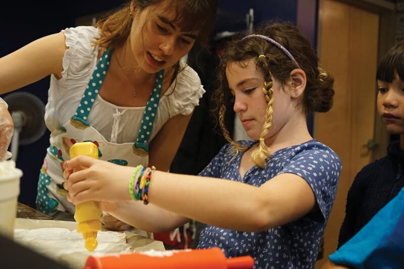 Past day camp: hands-on food preparation with guidance