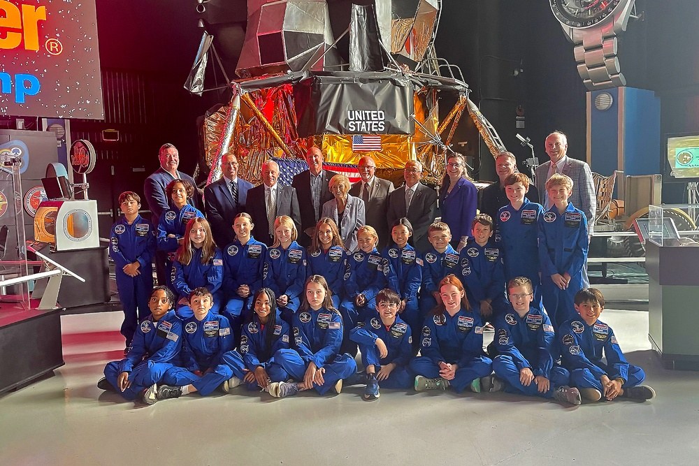 Space Camp scholarship participants and guests in 2023.