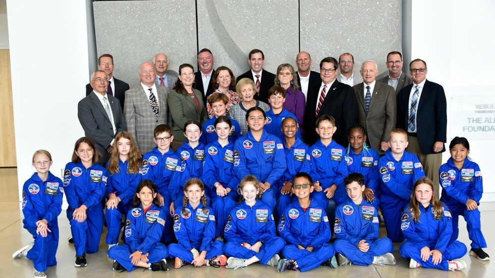 Space Camp scholarship participants and guests in 2024.