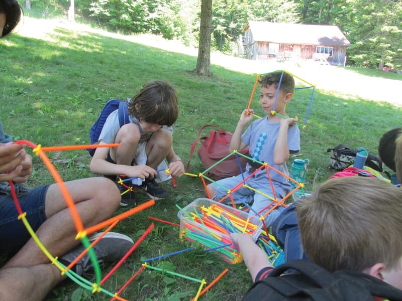 Past day camp: building structures together