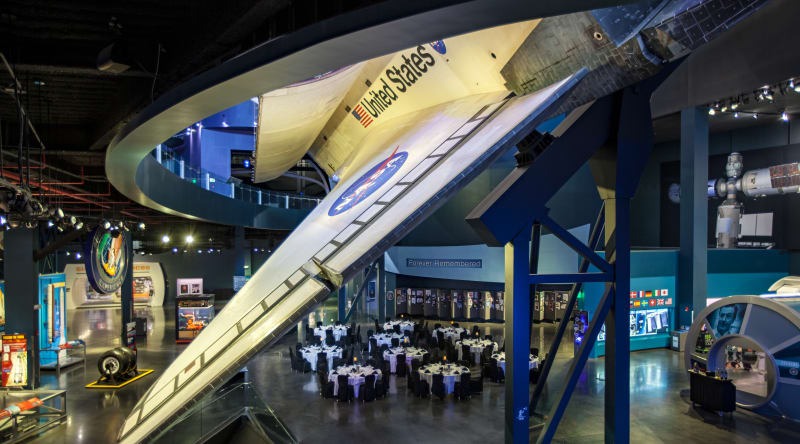 Space Shuttle Atlantis exhibit in the visitor complex