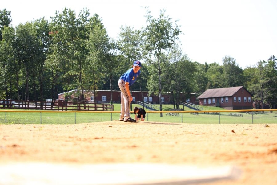 Practice on the baseball field