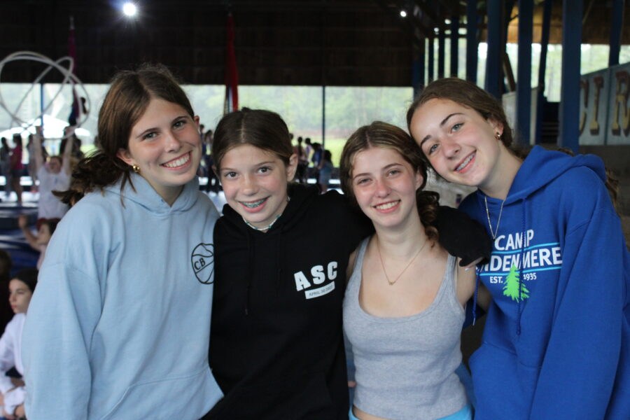 Campers together at camp