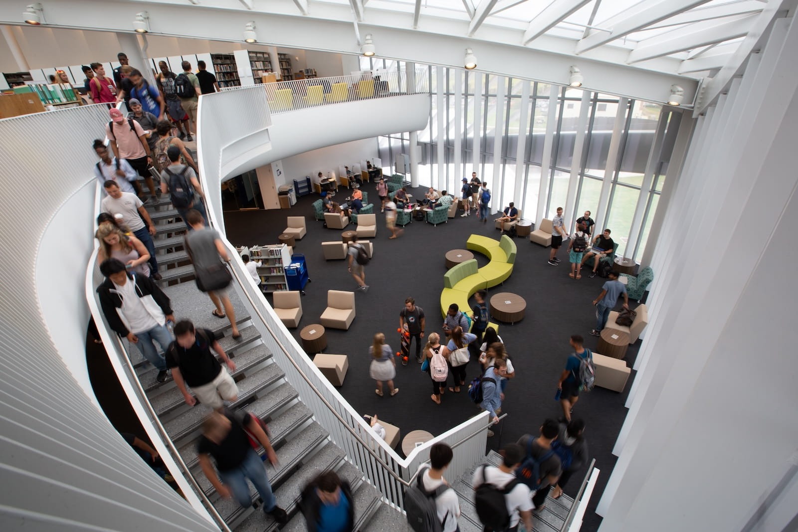 Interior of Hunt Library on the Daytona Beach campus