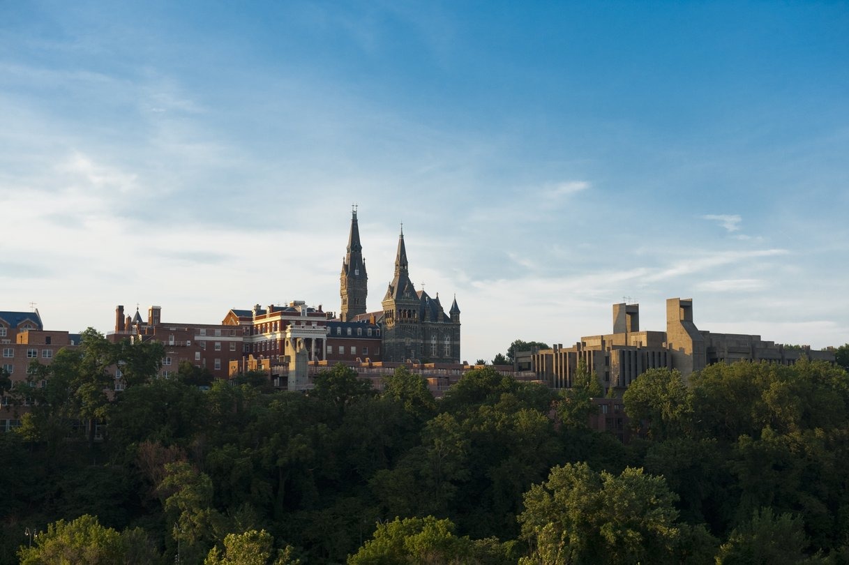 Georgetown University campus skyline