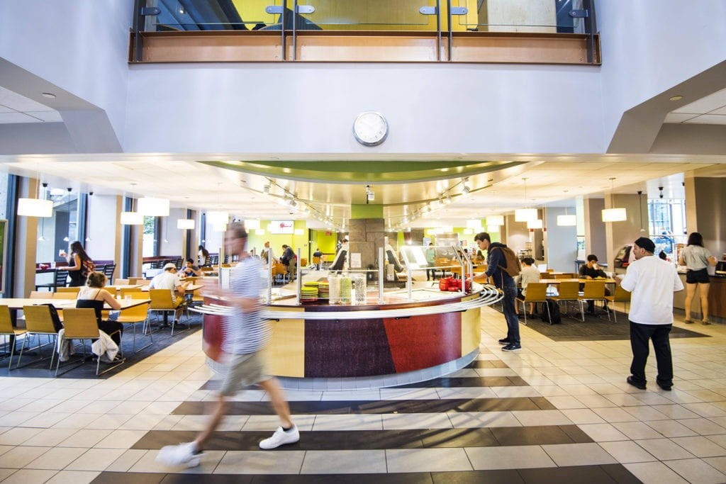 A Northeastern campus dining space