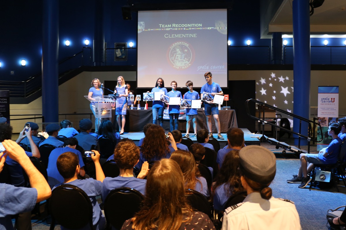 A Space Center U graduation activity
