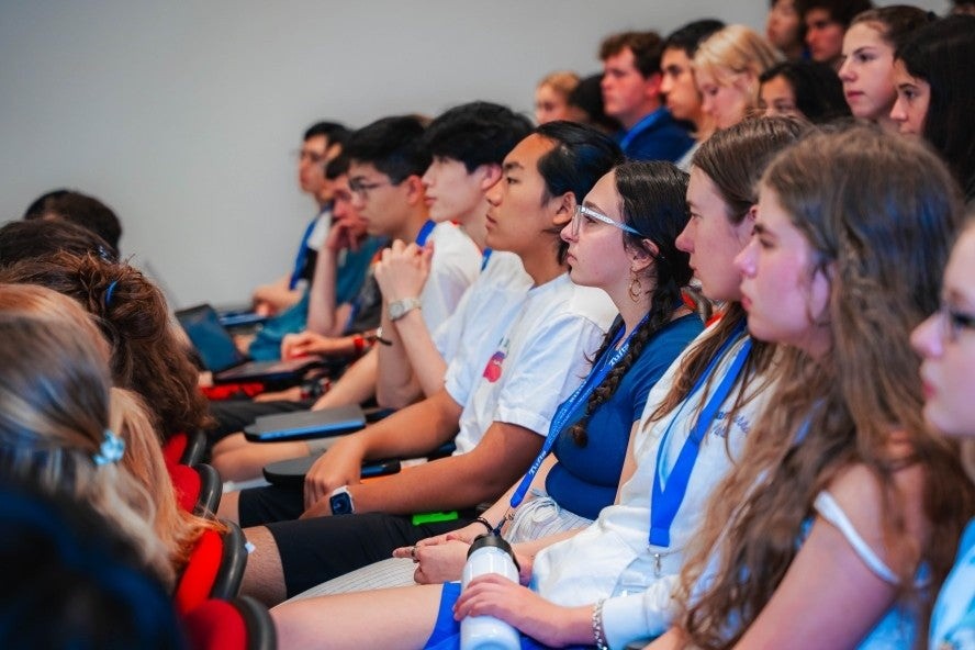 Students attending an International Relations lecture