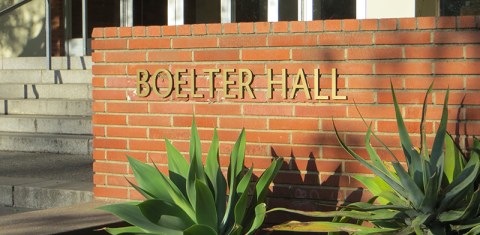 Entrance to UCLA Boelter Hall