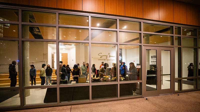Exhibition gathering at UC San Diego’s Suraj Israni Center