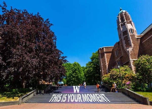 University of Washington Seattle campus setting