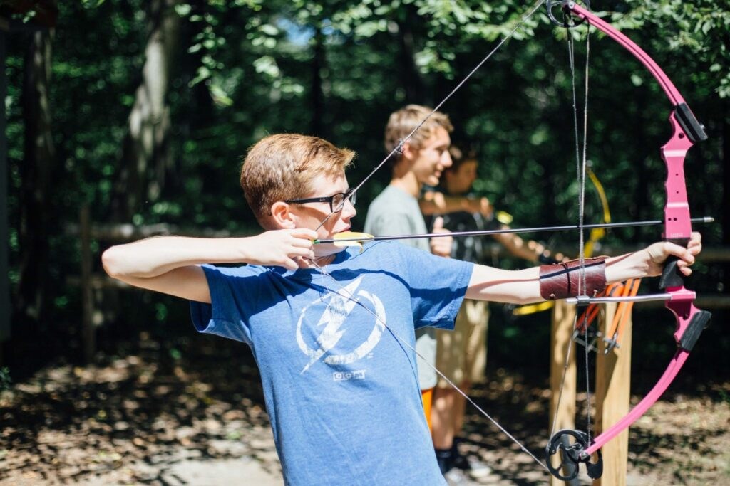 Outdoor archery practice