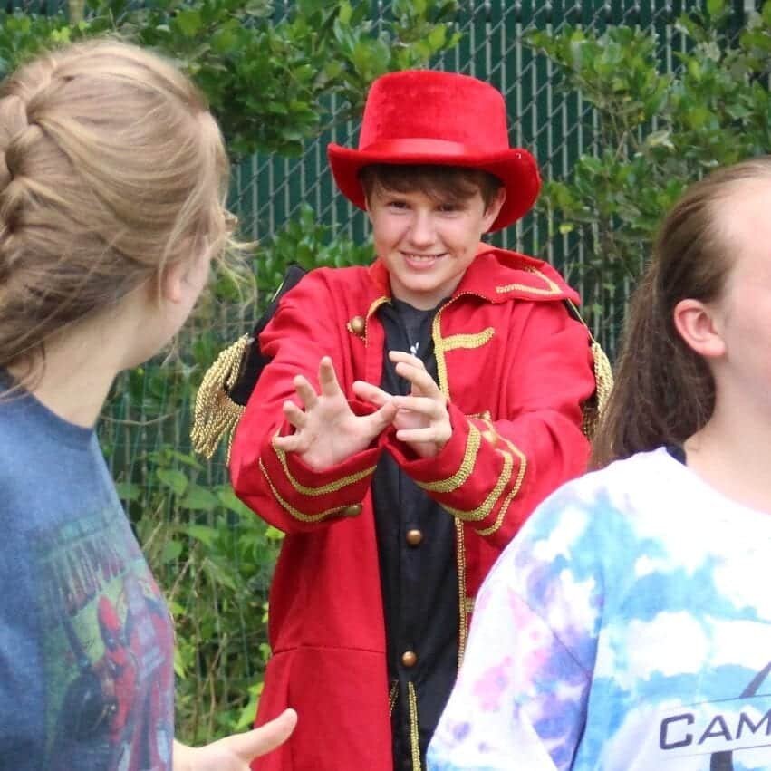 Role play during a drama activity